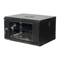 Armoire serveur murale robuste en acier 6U 19 pouces, rack réseau fiable pour salle informatique