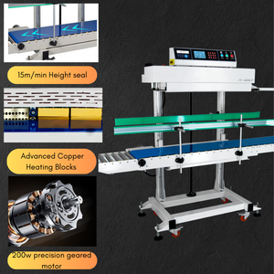 เครื่องซีลถุงขนาดใหญ่คุณภาพเยอรมัน 10กก. 25กก. 30กก. 50กก. รุ่นใช้งานหนัก พร้อมเครื่องพิมพ์วันที่ 320LP - Product Image 1
