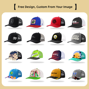 قبعة بيسبول جديدة بتصميم شبكي مرقع، قبعة خارجية مخصصة بحافة منحنية للحماية من الشمس - Product Image 4