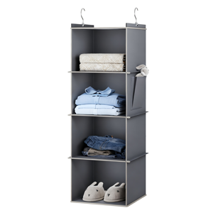 4-<b>Shelf</b> Hanging Organizer Closet Hanging <b>Shelves</b> Closet Hanging Storage Organizers for Bedroom Baby Nursery Camper Accessories - Product Image 1