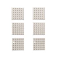 Plaque en plastique ABS de qualité supérieure 6x6, multicolore, très vendue, pièces de rechange pour blocs de construction DIY, pour modélisme n°3958