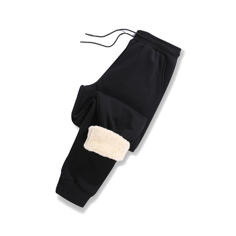 Ribbed leg pants+black