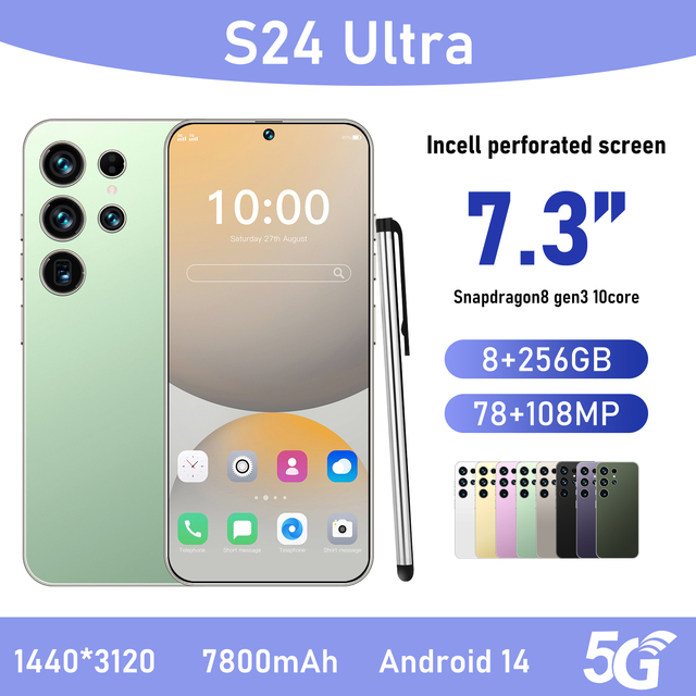 Original Phones S24 ultra Smartphones for S24 ultra 16GB+1TB 5G Dual SIM Cellphone Mobile Phone S24 ultra 5g Smartphone