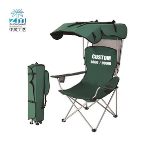 Ghế xếp ngoài trời di động, ghế thư giãn bãi biển, ghế đơn bằng vải Oxford 600D, ghế xếp kim loại có mái che - Product Image 5