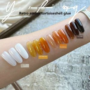 New Professional 5ml Japanese Filling Amber Gel Polishing Agent Translucent Permanent Gel Nail <b>Polish</b> Custom Logo Nail <b>Polish</b> - Product Image 5