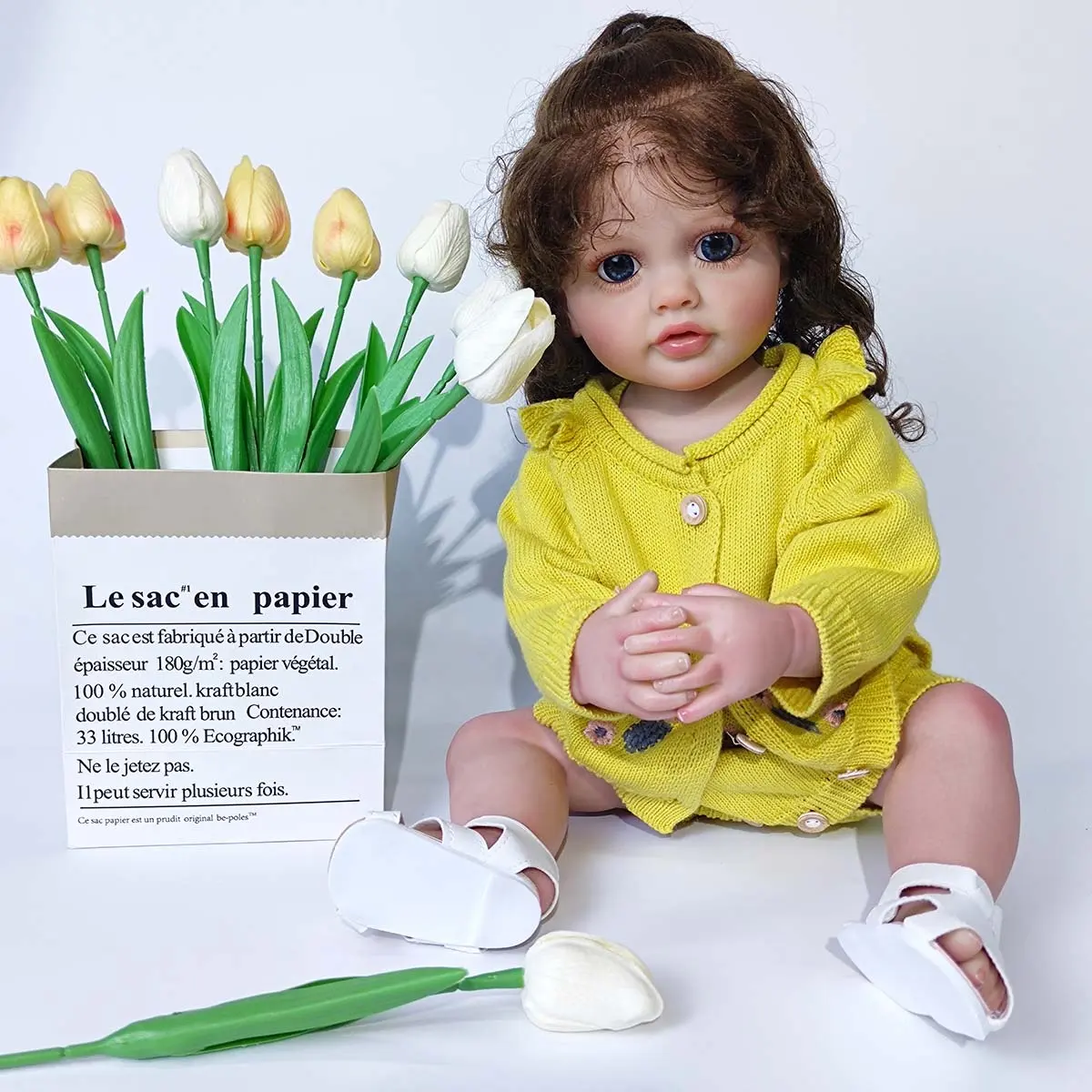 Hot Sale Cheap Silicone Baby Doll Full Body Vinyl Realistic Newborn 22 Inch Female Real Lovely Reborn Doll