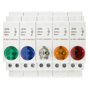 Màu đỏ màu xanh lá cây jd9 Din Rail núi chỉ dẫn ánh sáng dẫn đèn tín hiệu AC/DC 230V 24V 220V thí điểm đèn - Product Image 3