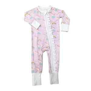 Customized Cartoon Printed Bamboo Fiber Unisex <strong>Baby</strong> Jumpsuit Zipper European-American Style <strong>Baby</strong> 0-6 <strong>Months</strong> <strong>18</strong> <strong>Months</strong> - Product Image 5
