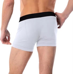 Calzoncillos bóxer clásicos CELINNE de algodón elástico para hombre, transpirables, negros, con cintura elástica y abertura frontal. - Product Image 2