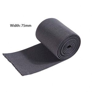 Factory Direct Black Grey Elastic Rubber Nylon Tape Suitable for Ergonomically Engineered Massage Belt - Product Image 3