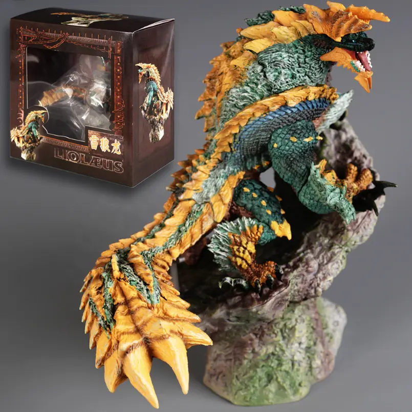 Jogo de caça monstros de 17 cm, bonecos de dragão-Nergigante Iceborne Velkhana Zinogre, modelo colecionável de ação em PVC, brinquedo bom animal de anime