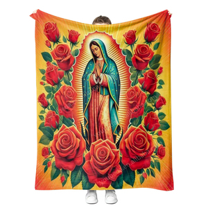 Manta de Alta Calidad con Diseño Personalizado de San <span class=keywords><strong>Judas</strong></span> Tadeo y la Virgen de Guadalupe, América del Norte, México - Product Image 2