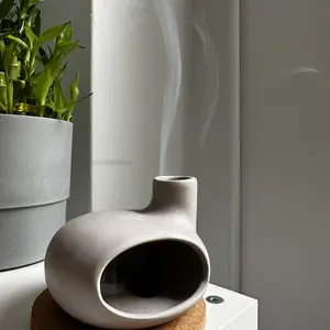 人気のモダンセラミック香ホルダーパロサントホルダー汚れのためのセージバーナー香バーナー - Product Image 1