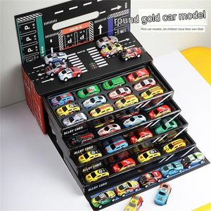 <span class=keywords><strong>Boîte</strong></span> de <span class=keywords><strong>rangement</strong></span> pour 48 mini voitures miniatures, collection de voitures de course unisexe, avec fonction de recul, <span class=keywords><strong>boîte</strong></span> de transport - Product Image 6