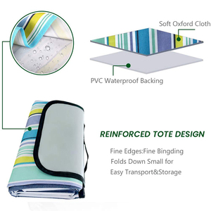 Large Picnic <strong>Blanket</strong> Tote <strong>Waterproof</strong> and Soft for Family Concerts,Beach,Park - Product Image 2