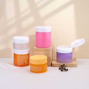 Cosmetic 100ml PET Wide Mouth <b>Plastic</b> Bottle With Screw Cap Cylinder Shape For Cream <b>Packaging</b> Wholesale - Product Image 2
