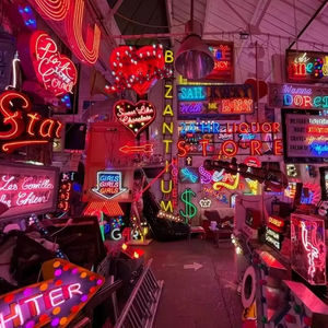 オリジナル ガラスネオン照明 カスタマイズ ガラチューブ ネオンサイン ビンテージ オールドカー ライト ガレージ 壁掛け ネオンライトサイン - Product Image 5