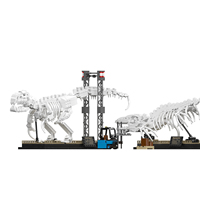 Mould King 29005, 1418 Piezas, Kit de Modelo Fósil de Mosasaurus y Velociraptor, Bloques de Construcción, Juguete de Ensamblaje, Adorno, Regalo para Niños