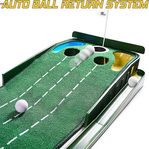 5 trous Base en bois <span class=keywords><strong>Golf</strong></span> Putting Mat <span class=keywords><strong>Tapis</strong></span> de gazon <span class=keywords><strong>Golf</strong></span> Harzard Putting Green Mat Putting Green Practice <span class=keywords><strong>Tapis</strong></span> de <span class=keywords><strong>golf</strong></span> - Product Image 4