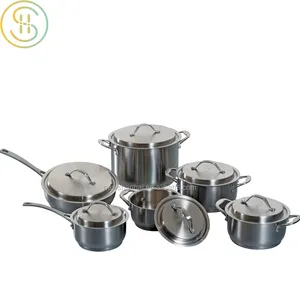 थोक वितरकों 12Pcs स्टेनलेस स्टील ब्राजील cookware