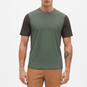 Camiseta de Manga Corta para Hombre, Cuello Redondo, Color Rosa, Diseño Liso, 100% Algodón, Secado Rápido - Product Image 2