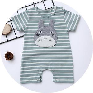 Monos de talla grande con diseño de cinturón en el hombro, venta al por mayor, pelele de verano con pompones para bebé - Product Image 3