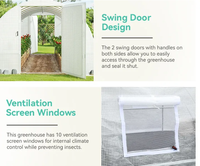 Tissu en maille PE vert galvanisé de haute qualité avec protection UV, pour culture hydroponique domestique moderne multi-tunnel, écologique et imperméable