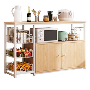 Multi-layer, large-capacity kitchen storage rack, <b>dish</b> cabinet storage rack, household spice rack, floor-<b>standing</b> - Product Image 5