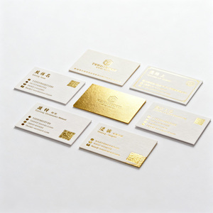 Lá Vàng Gấp Thẻ Kinh Doanh In Ấn Màu Đen Cảm Ơn Bạn Thẻ Gấp Thẻ Quà Tặng Với Logo Riêng Instagram Mã QR - Product Image 3