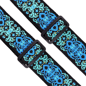Wholesale Custom Logo Adjustable Fabric <strong>Leather</strong> <strong>Guitar</strong> <strong>Strap</strong> Bass Ukulele Acoustic Vintage Cotton Padded Comfortable <strong>Straps</strong> - Product Image 4