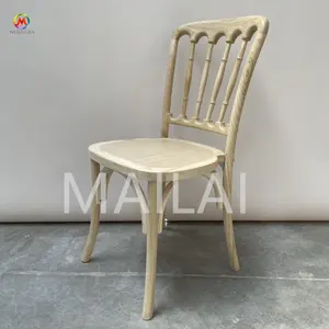 عرض خاص كرسي خشب الزان كرسي خشبي تيفاني نابليون لتناول الطعام لديكور الزفاف