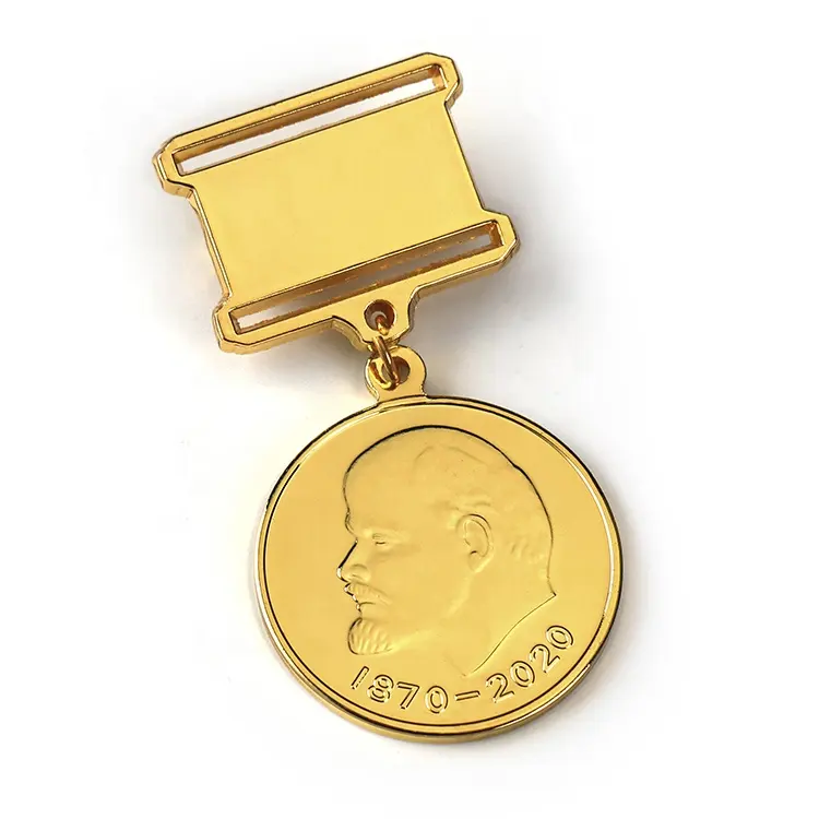 Figura militar 3d de oro personalizado, insignia de metal, medalla de recuerdo