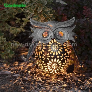 Lanterna a Forma di Gufo da Appendere per Giardino con Luce Solare per Cortile, Veranda, Prato, Vialetto - Product Image 2