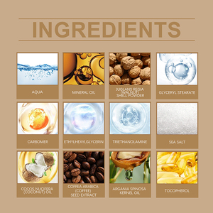 Tùy Chỉnh Cơ Thể Chà Làm Sạch Sâu Giữ Ẩm Da Tự Nhiên Tẩy Tế Bào Chết Hữu Cơ Dừa Shea Bơ Cơ Thể Chà - Product Image 3