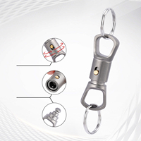 TGZUO Portachiavi EDC da Esterno a Sgancio Rapido, Portachiavi Tascabile Portatile EDC, Portachiavi Anti-smarrimento per Esterni