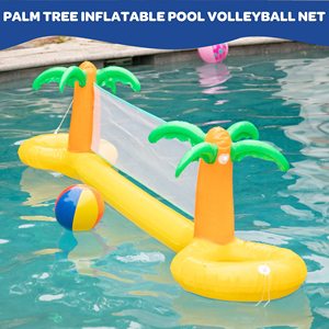 Offre Spéciale : Ensemble de filet de volley-ball géant gonflable en forme de palmier, 12FT, extra large, en PVC durable, jeu de piscine avec ballon, facile à gonfler, pour l'extérieur - Product Image 2