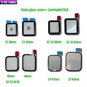 อะไหล่หน้าจอ LCD กระจกด้านนอกพร้อม OCA สำหรับ <span class=keywords><strong>Apple</strong></span> <span class=keywords><strong>Watch</strong></span> <span class=keywords><strong>Series</strong></span> 7 <span class=keywords><strong>6</strong></span> 5 4 3 38มม. 40มม. 42มม. 44มม. - Product Image 2