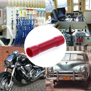 Lot de 100 connecteurs bout à bout à sertir connecteur bout à bout entièrement isolé PVC fil droit connecteur d'épissure bout à bout - Product Image 6