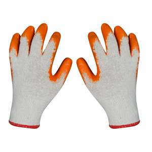 Guantes de Seguridad de Algodón CVC Recubiertos de Látex, Tejido Sin Costuras, Acabado Liso, Antideslizantes, EPP, Fabricante Vietnamita - Product Image 5