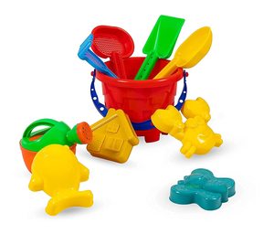 Juego de 11 Piezas de Juguetes de Playa, Moldes para Arena, Pala y Rastrillo, Cubo de Playa, Juguetes de Arena - Product Image 4