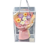 Buket Mawar Rajut Gaya Instagram Hadiah Hari Ibu Hari Valentine Hari Thanksgiving Wisuda Bunga Buatan Pegangan Tangan
