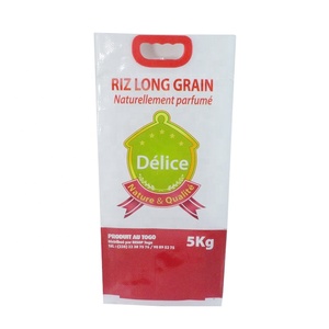 Togo Bopp sacchetto di riso laminato 5kg con rivestimento in PE 1kg 5kg 10kg pp tessuto di <span class=keywords><strong>plastica</strong></span> riso sacchetto di imballaggio con manico in <span class=keywords><strong>plastica</strong></span> - Product Image 1