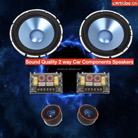 Y30 komponen Speaker Stereo mobil, woofer 6.5 inci RMS 50W Mid Ange 2 inci Tweeter Fullrange 2 cara Speaker pintu mobil