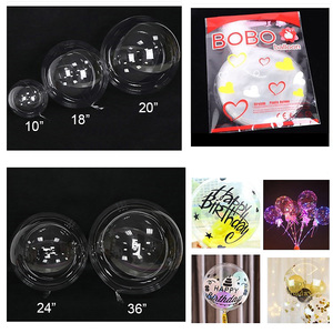 Haute qualité 18 pouces/20 pouces Transparent bobo <span class=keywords><strong>bulle</strong></span> ballons anniversaire <span class=keywords><strong>mariage</strong></span> décorations ballon en gros - Product Image 5