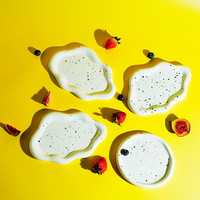 Assiette en céramique en forme de nuage au Design Unique, assiette en céramique pour les fruits