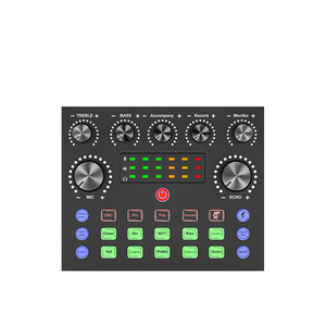 <span class=keywords><strong>Tarjeta</strong></span> de Sonido Externa USB Profesional V8X para Transmisión en Vivo, Mezclador de Audio DSP Multimodo con SNR de 5.2 y 70dB para Ordenador, Karaoke - Product Image 2