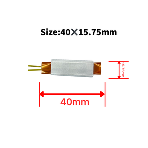 100 ℃   Электронный керамический плоский нагреватель PTC 110 В переменного тока, 40*15.75*5 мм, с алюминиевой пластиной - Product Image 4