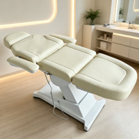 Fauteuil de beauté électrique à 3 moteurs, lit facial inclinable, fauteuil de massage cosmétique réglable pour salon, spa, tatouage, clinique de beauté