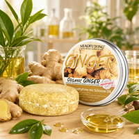 Barre de shampoing et revitalisant solide végétalienne au gingembre, bio et à base de plantes, antipelliculaire, lissante, nourrissante, régulatrice de sébum, rafraîchissante, pour adultes aux cheveux gras