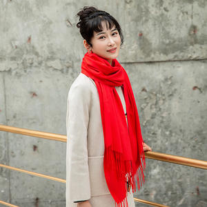 Pañuelo Musulmán <span class=keywords><strong>de</strong></span> Poliéster, 250 Quilates <span class=keywords><strong>de</strong></span> Color, Toalla Larga y Gruesa, Chal <span class=keywords><strong>de</strong></span> Verano con Borlas para Mujer, Diseño Sólido - Product Image 6